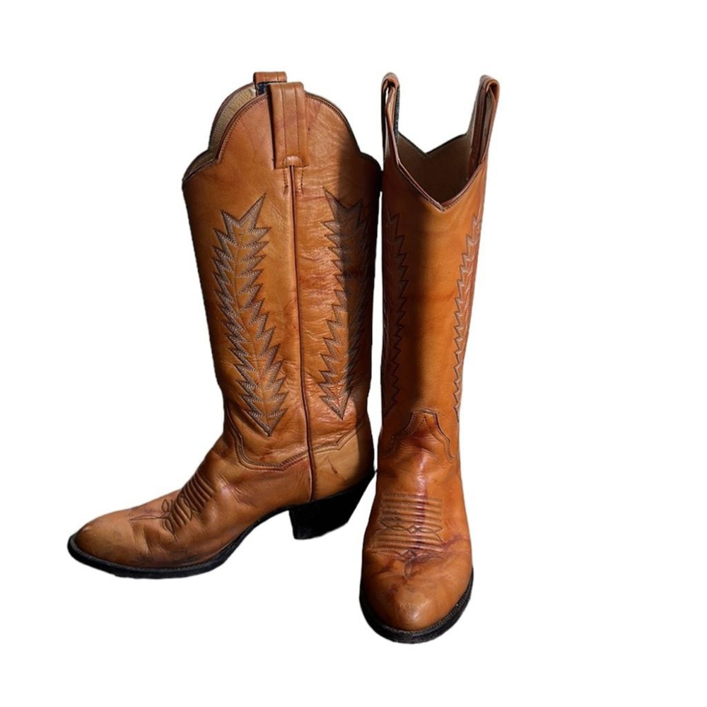 Panhandle Slim Brown Western Boots